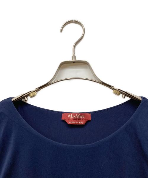 Max Mara Studio（マックスマーラ ストゥディオ）MAX MARA STUDIO (マックスマーラ ストゥディオ) 花柄切替ワンピース ネイビー サイズ:40の古着・服飾アイテム