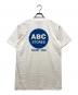a.b.c (アーベーセ) ビックロゴTシャツ ホワイト サイズ:M：5000円