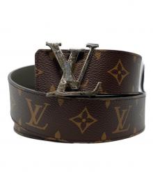 LOUIS VUITTON（ルイ ヴィトン）の古着「LVイニシャルリバーシブルベルト」｜ブラウン
