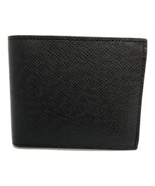 LOUIS VUITTON（ルイ ヴィトン）の古着「2つ折り財布」｜ブラック