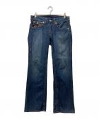 TRUE RELIGIONトゥルー レリジョン）の古着「BOOT CUT デニムパンツ」｜ブルー