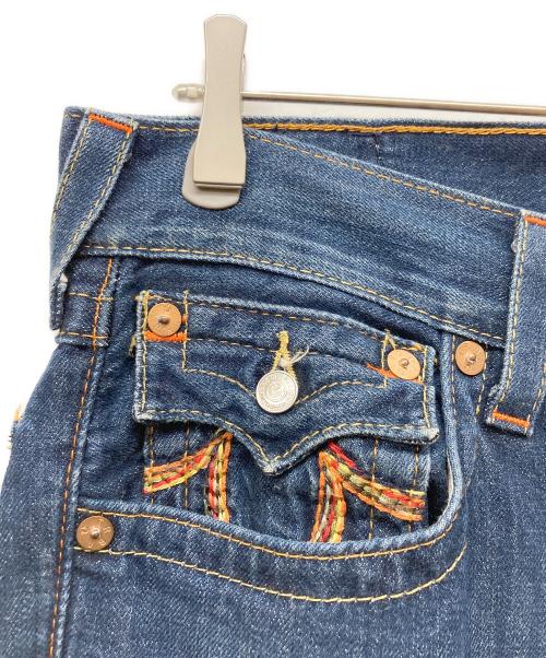 TRUE RELIGION（トゥルー レリジョン）TRUE RELIGION (トゥルー レリジョン) BOOT CUT デニムパンツ ブルー サイズ:W30の古着・服飾アイテム
