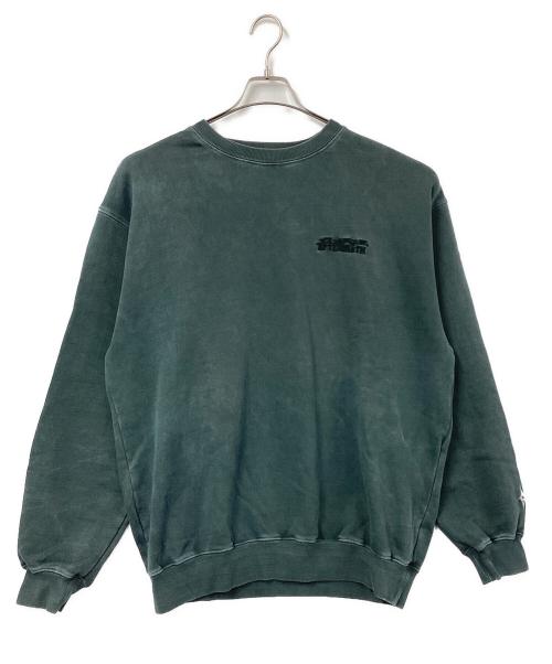 X-LARGE（エクストララージ）X-LARGE (エクストララージ) AFTERMATH (アフターマス) CREWNECK SWEATSHIRT グリーン サイズ:Lの古着・服飾アイテム