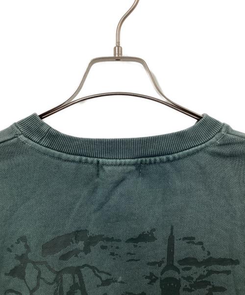 X-LARGE（エクストララージ）X-LARGE (エクストララージ) AFTERMATH (アフターマス) CREWNECK SWEATSHIRT グリーン サイズ:Lの古着・服飾アイテム