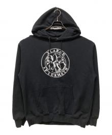 X-LARGE×AFTERMATH（エクストララージ×アフターマス）の古着「PULLOVER HOODED SWEATSHIRT」｜ブラック