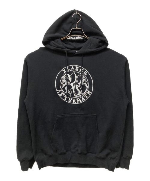 X-LARGE（エクストララージ）X-LARGE (エクストララージ) AFTERMATH PULLOVER HOODED SWEATSHIRT ブラック サイズ:Lの古着・服飾アイテム