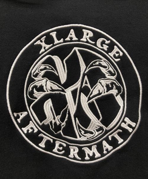X-LARGE（エクストララージ）X-LARGE (エクストララージ) AFTERMATH PULLOVER HOODED SWEATSHIRT ブラック サイズ:Lの古着・服飾アイテム