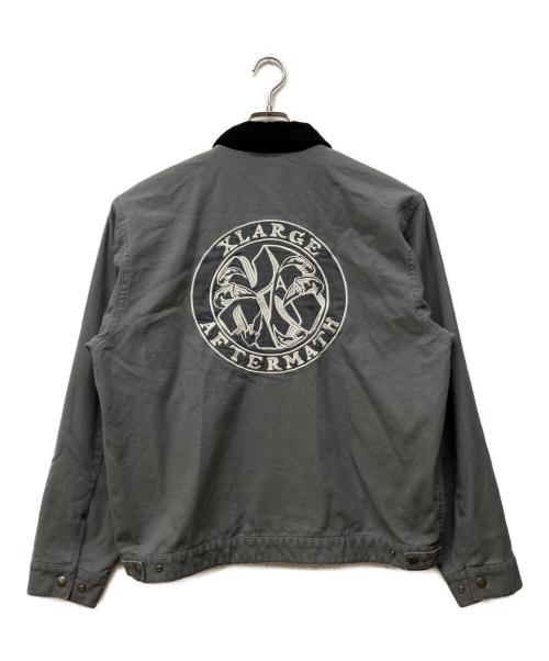X-LARGE（エクストララージ）X-LARGE (エクストララージ) AFTERMATH (アフターマス) WORK JACKET グレー サイズ:Lの古着・服飾アイテム