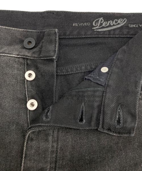 PENCE（ペンス）PENCE (ペンス) テーパードデニムパンツ ブラック サイズ:32の古着・服飾アイテム