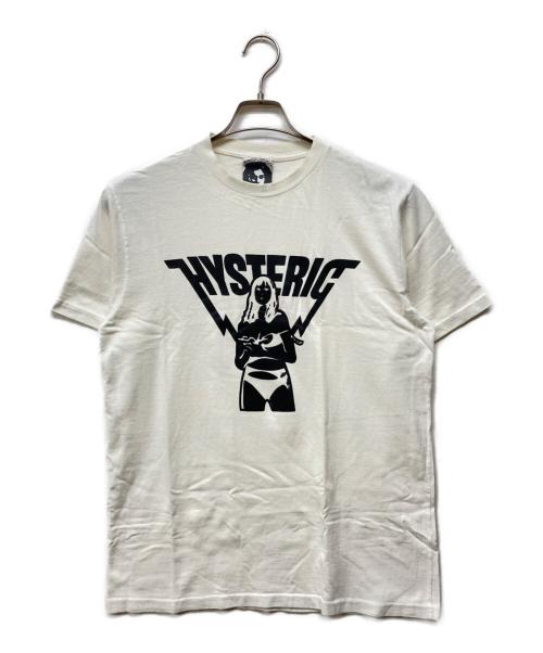 Hysteric Glamour（ヒステリックグラマー）Hysteric Glamour (ヒステリックグラマー) プリントTシャツ ホワイト サイズ:Lの古着・服飾アイテム