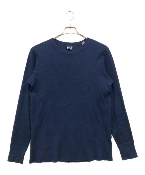 Schott（ショット）Schott (ショット) サーマルカットソー ネイビー サイズ:Lの古着・服飾アイテム