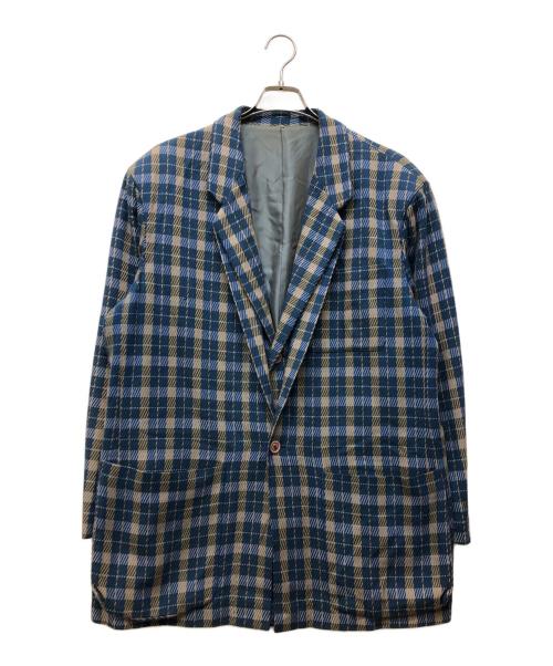 ISSEY MIYAKE（イッセイミヤケ）ISSEY MIYAKE (イッセイミヤケ) 80s テーラードジャケット ブルー サイズ:Mの古着・服飾アイテム