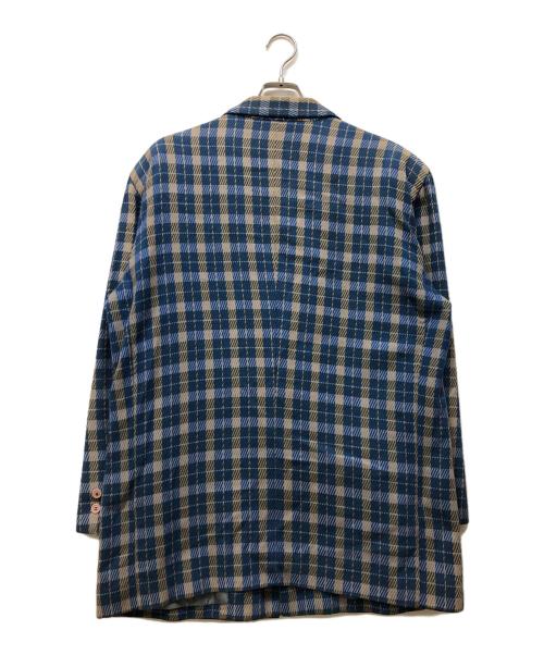 ISSEY MIYAKE（イッセイミヤケ）ISSEY MIYAKE (イッセイミヤケ) 80s テーラードジャケット ブルー サイズ:Mの古着・服飾アイテム