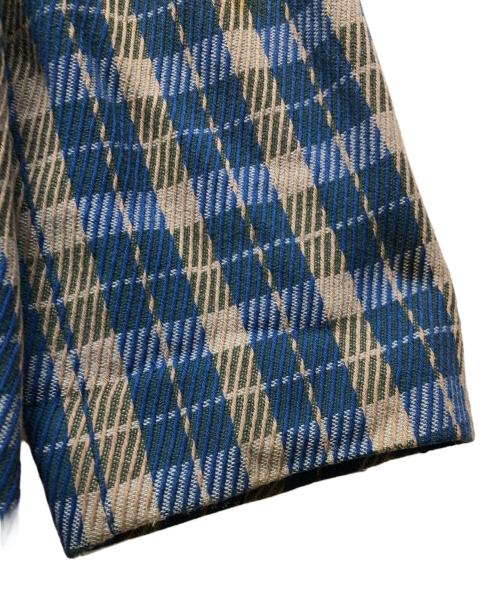 ISSEY MIYAKE（イッセイミヤケ）ISSEY MIYAKE (イッセイミヤケ) 80s テーラードジャケット ブルー サイズ:Mの古着・服飾アイテム