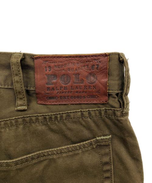 POLO RALPH LAUREN（ポロ・ラルフローレン）POLO RALPH LAUREN (ポロ・ラルフローレン) ストレートカラーデニムパンツ ブラウン サイズ:36の古着・服飾アイテム
