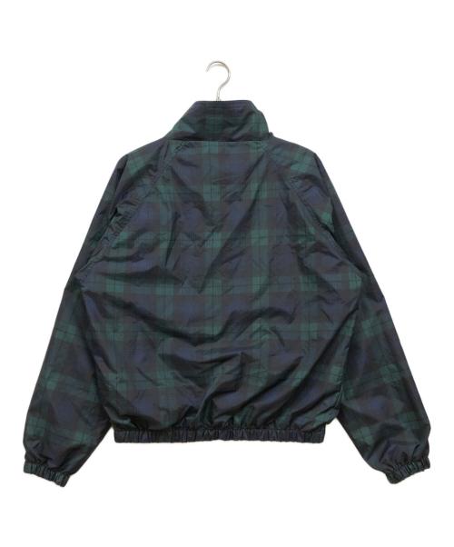 JERZEES（ジャージーズ）JERZEES (ジャージーズ) ブラックウォッチチェックナイロンブルゾン ネイビー サイズ:Mの古着・服飾アイテム
