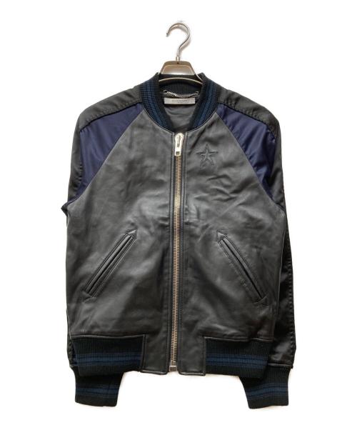 GIVENCHY（ジバンシィ）GIVENCHY (ジバンシィ) レザーボンバージャケット ブラック サイズ:46の古着・服飾アイテム