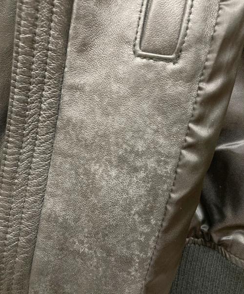 GIVENCHY（ジバンシィ）GIVENCHY (ジバンシィ) レザーボンバージャケット ブラック サイズ:46の古着・服飾アイテム