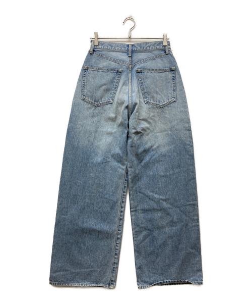 Whim Gazette（ウィムガゼット）Whim Gazette (ウィムガゼット) ワイドレッグデニムパンツ ブルー サイズ:M 未使用品の古着・服飾アイテム