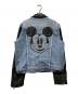 Desigual (デシグアル) ミッキーマウス ハイブリッド デニムジャケット ブラック×ブルー サイズ:XL：10000円