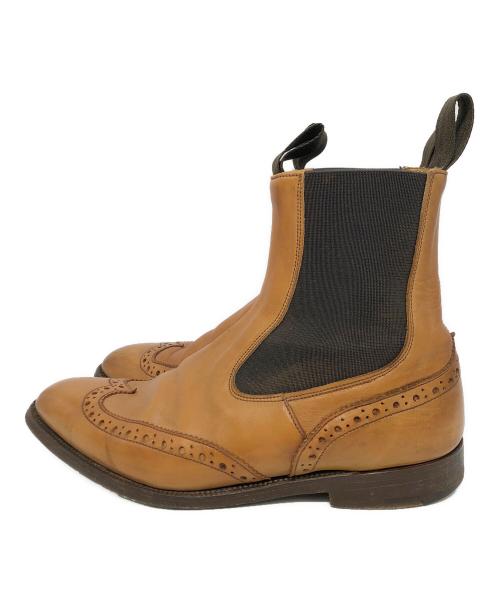 Tricker's（トリッカーズ）Tricker's (トリッカーズ) サイドゴアブーツ ベージュ サイズ:8-5の古着・服飾アイテム