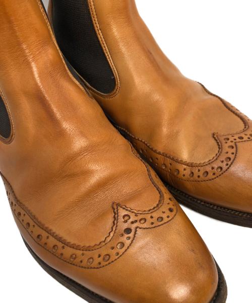 Tricker's（トリッカーズ）Tricker's (トリッカーズ) サイドゴアブーツ ベージュ サイズ:8-5の古着・服飾アイテム