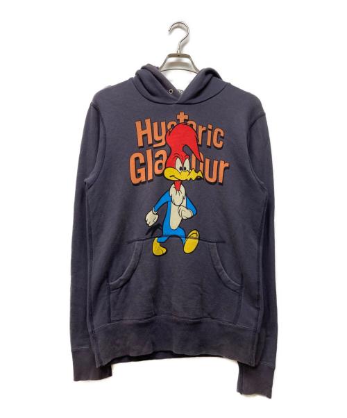 Hysteric Glamour（ヒステリックグラマー）Hysteric Glamour (ヒステリックグラマー) プリントパーカー ネイビー サイズ:Mの古着・服飾アイテム
