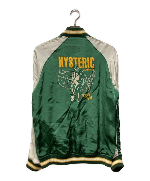 Hysteric Glamour（ヒステリックグラマー）Hysteric Glamour (ヒステリックグラマー) リバーシブルスカジャン ブルー×グリーン サイズ:Mの古着・服飾アイテム