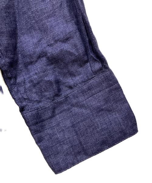 Massimo d'Augusto（マッシモダウグスト）Massimo d'Augusto (マッシモダウグスト) リネンプルオーバーシャツ ネイビー サイズ:Sの古着・服飾アイテム