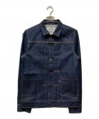 LEVI'S MADE&CRAFTEDリーバイスメイドクラフテッド）の古着「TYPE II WORN トラッカージャケット」｜インディゴ