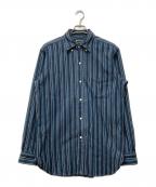 SUGAR CANEシュガーケーン）の古着「American Dobby Stripe L/S」｜ネイビー