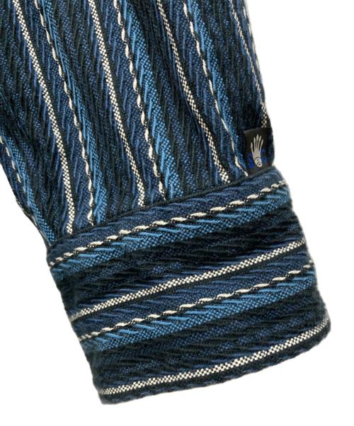 SUGAR CANE（シュガーケーン）SUGAR CANE (シュガーケーン) American Dobby Stripe L/S ネイビー サイズ:Lの古着・服飾アイテム