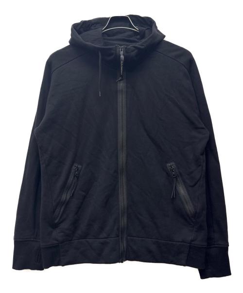 C.P COMPANY（シーピーカンパニー）C.P COMPANY (シーピーカンパニー) Diagonal Raised Fleece Goggle Zipped Hoodie ブラック サイズ:XLの古着・服飾アイテム