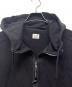 中古・古着 C.P COMPANY (シーピーカンパニー) Diagonal Raised Fleece Goggle Zipped Hoodie ブラック サイズ:XL：25000円