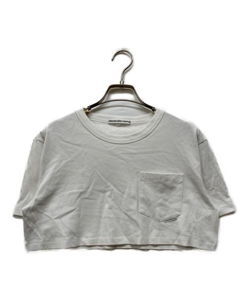 ALEXANDER WANG（アレキサンダー・ワン）ALEXANDER WANG (アレキサンダー・ワン) クロップドTシャツ ホワイト サイズ:XSの古着・服飾アイテム