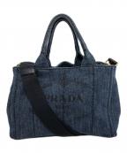 PRADAプラダ）の古着「カナパ2WAYバッグ」｜ブルー