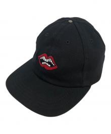 CHROME HEARTS×MATTY BOY（クロムハーツ×マッティーボーイ）の古着「Chomper Patch Leather Belt Trucker Cap」｜ブラック