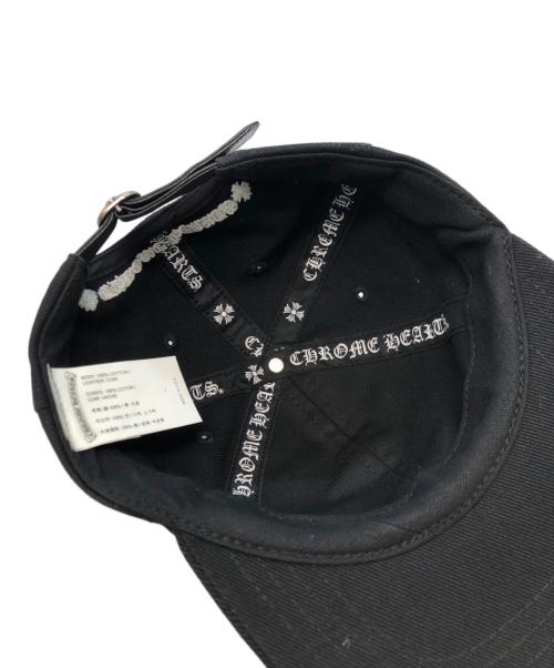 CHROME HEARTS（クロムハーツ）CHROME HEARTS (クロムハーツ) MATTY BOY (マッティーボーイ) Chomper Patch Leather Belt Trucker Cap ブラック サイズ:53-60の古着・服飾アイテム
