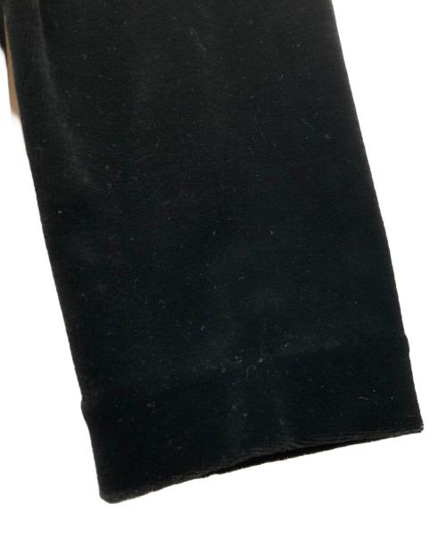 ISSEY MIYAKE（イッセイミヤケ）ISSEY MIYAKE (イッセイミヤケ) ハイネックベロアカットソー ブラック サイズ:Mの古着・服飾アイテム