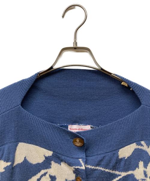 Vivienne Westwood RED LABEL（ヴィヴィアンウエストウッドレッドレーベル）Vivienne Westwood RED LABEL (ヴィヴィアンウエストウッドレッドレーベル) ニットカーディガン ブルー サイズ:2の古着・服飾アイテム