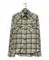 RRL（ダブルアールエル）の古着「長袖チェックシャツ」｜グリーン