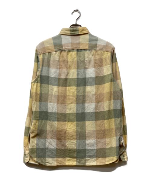 RRL（ダブルアールエル）RRL (ダブルアールエル) 長袖チェックシャツ グリーン サイズ:Mの古着・服飾アイテム