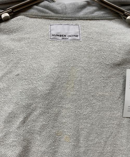 NUMBER (N)INE（ナンバーナイン）NUMBER (N)INE (ナンバーナイン) ジップアップパーカー グレー サイズ:Sの古着・服飾アイテム