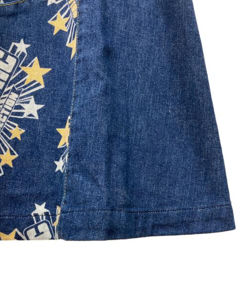 Hysteric Glamour（ヒステリックグラマー）Hysteric Glamour (ヒステリックグラマー) プリントフレアデニムスカート ブルー サイズ:不明の古着・服飾アイテム