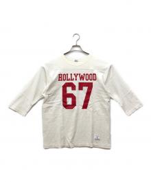 Champion（チャンピオン）の古着「フットボールTシャツ」｜レッド×ホワイト