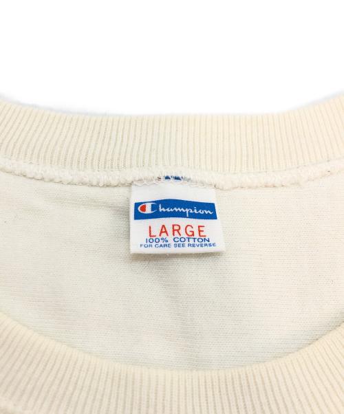 Champion（チャンピオン）Champion (チャンピオン) フットボールTシャツ レッド×ホワイト サイズ:Lの古着・服飾アイテム