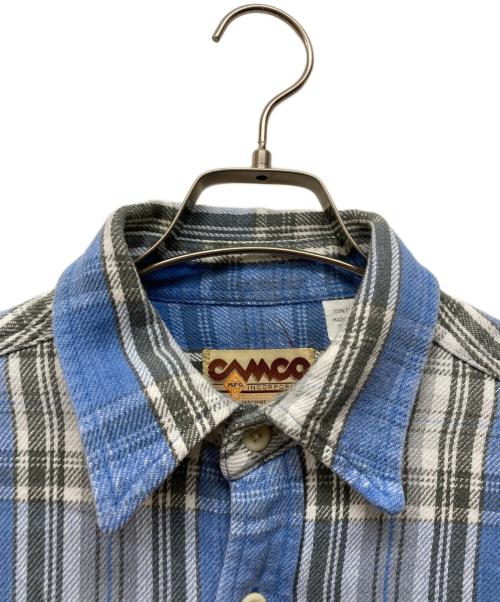 camco（カムコ）CAMCO (カムコ) ネルシャツ ブルー サイズ:Mの古着・服飾アイテム