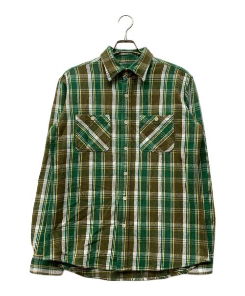 camco（カムコ）CAMCO (カムコ) ネルシャツ グリーン サイズ:Mの古着・服飾アイテム
