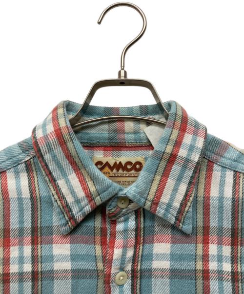 camco（カムコ）CAMCO (カムコ) ネルシャツ スカイブルー サイズ:Mの古着・服飾アイテム