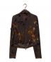 Desigual (デシグアル) フロック加工ジップシャツ ブラウン サイズ:XL：5000円